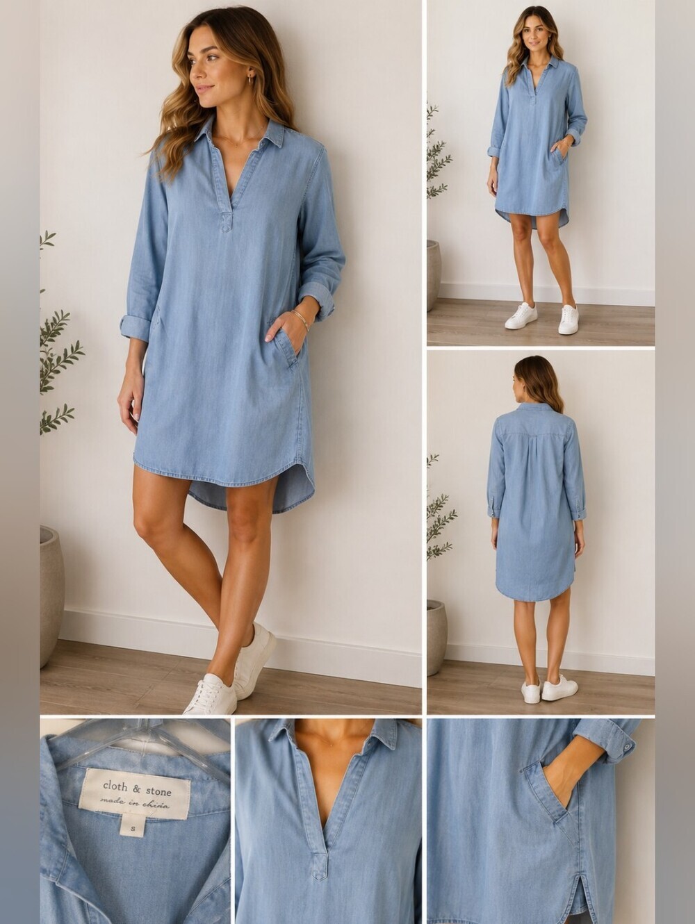 New Cloth and Stone Shirt Dress